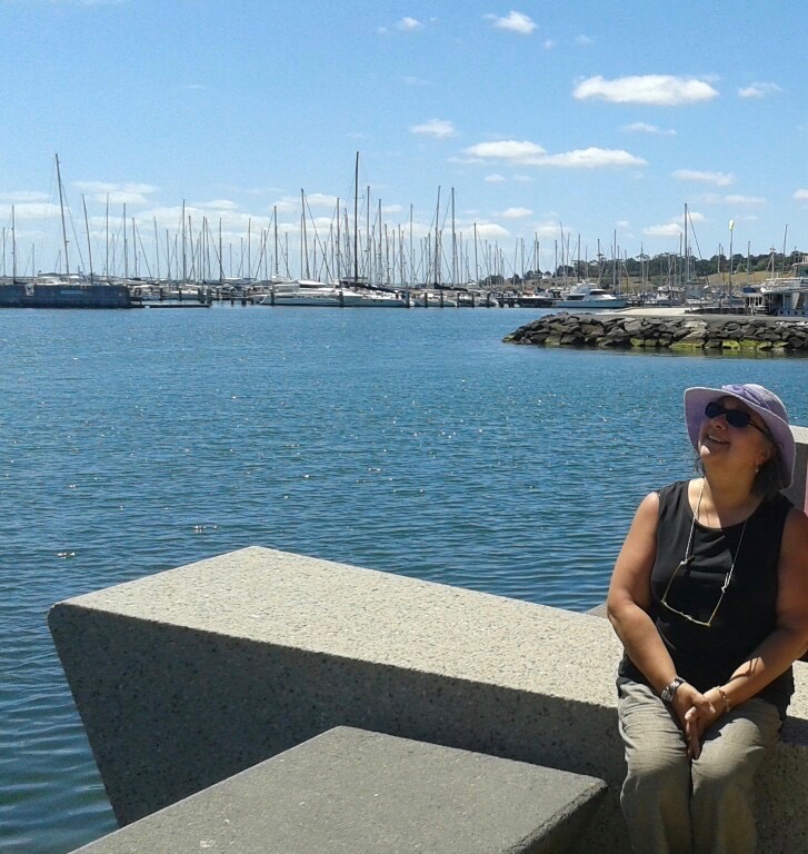 Agata at Geelong Agata at Geelong daydreaming in the sun & watching the clouds go by